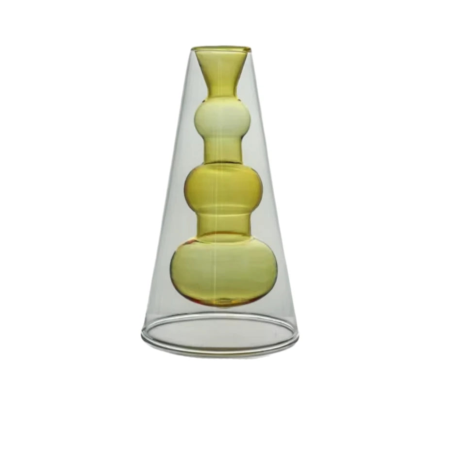 Celeste Dual-Layer Glass Vase