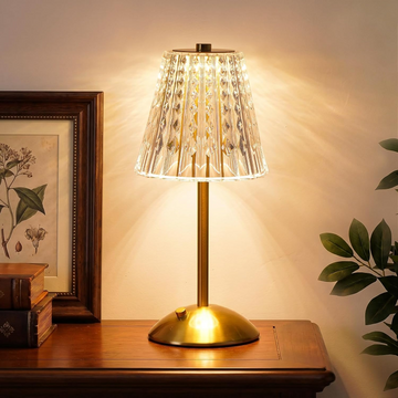 Crystal Wireless Touch Table Lamp