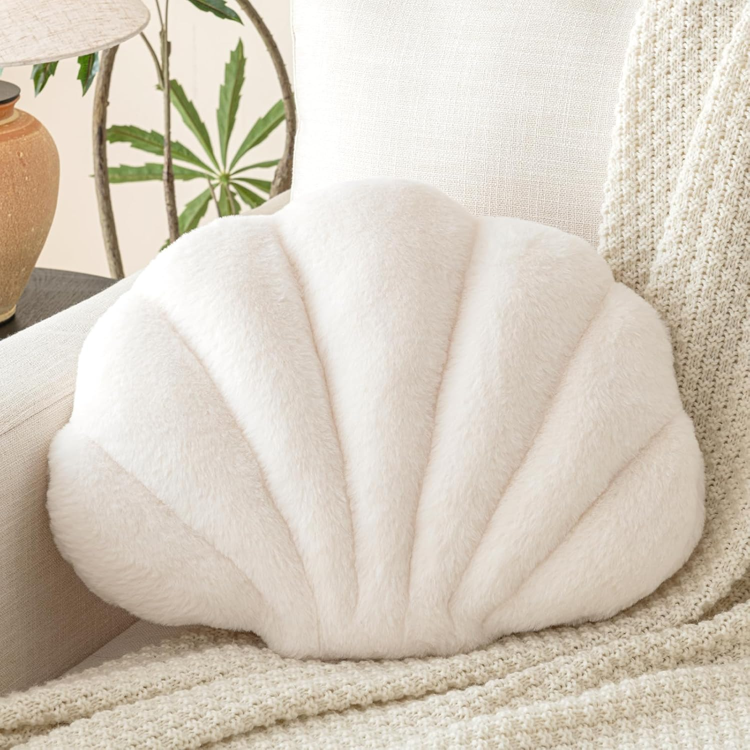 Shell Shaped Throw Pillow