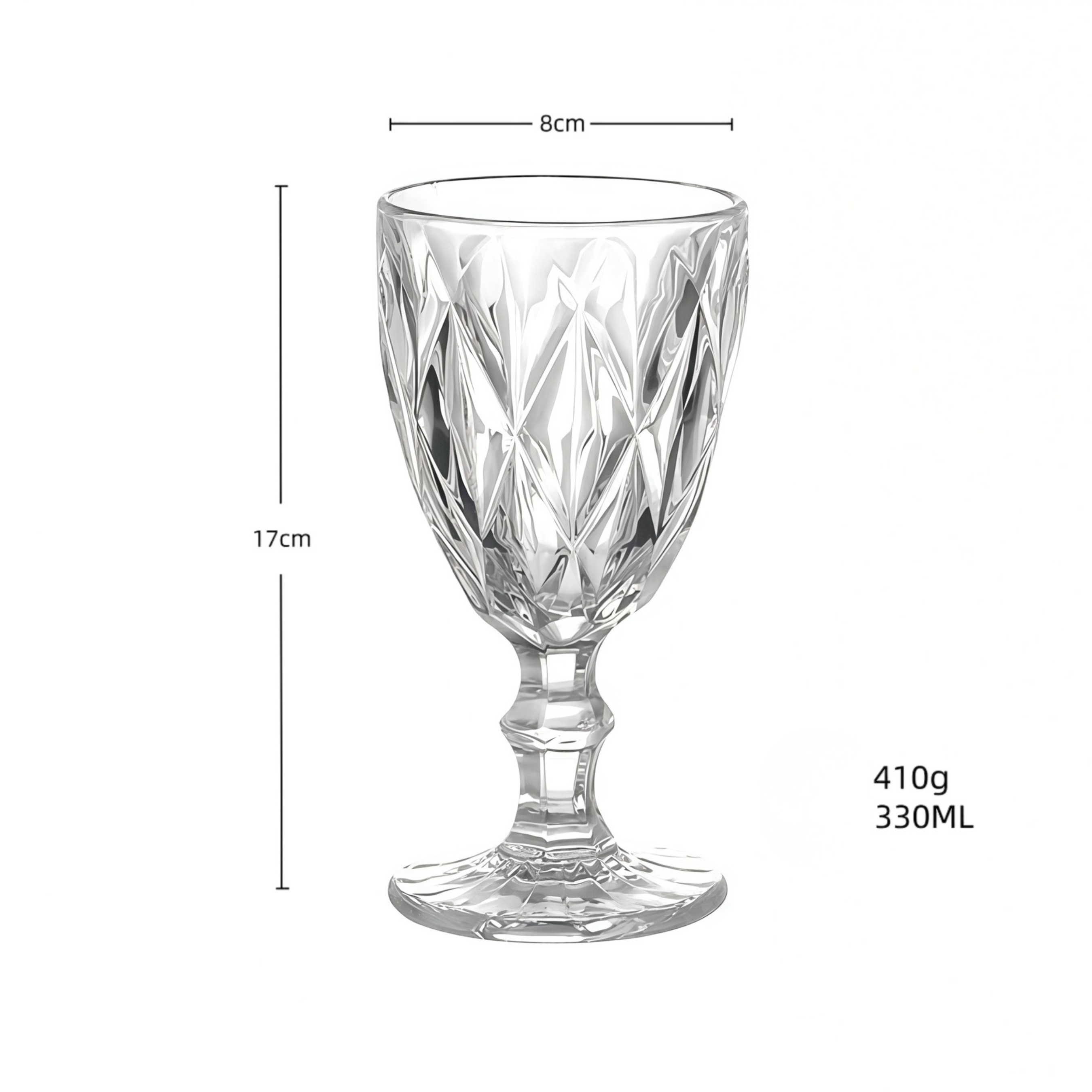Vintage European Style Goblet Glass