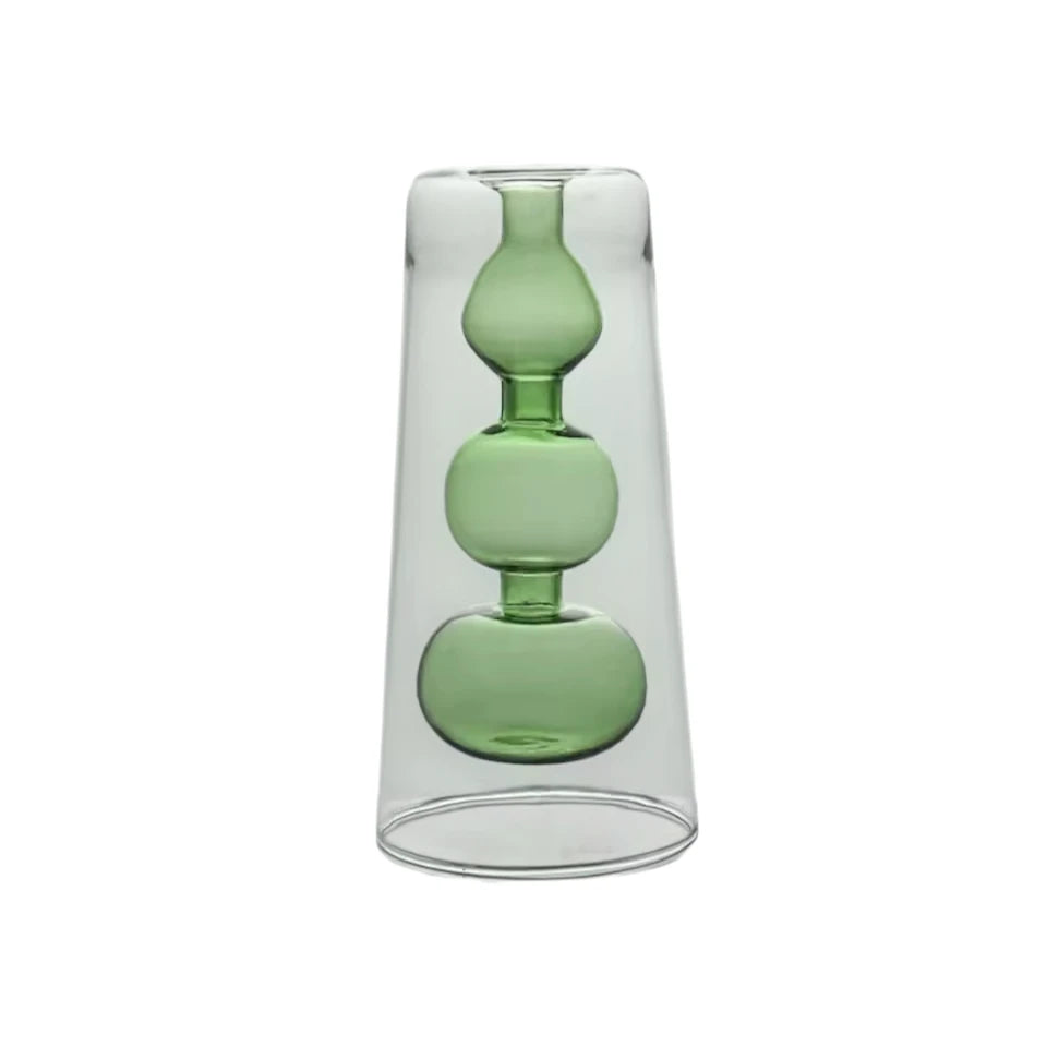 Celeste Dual-Layer Glass Vase