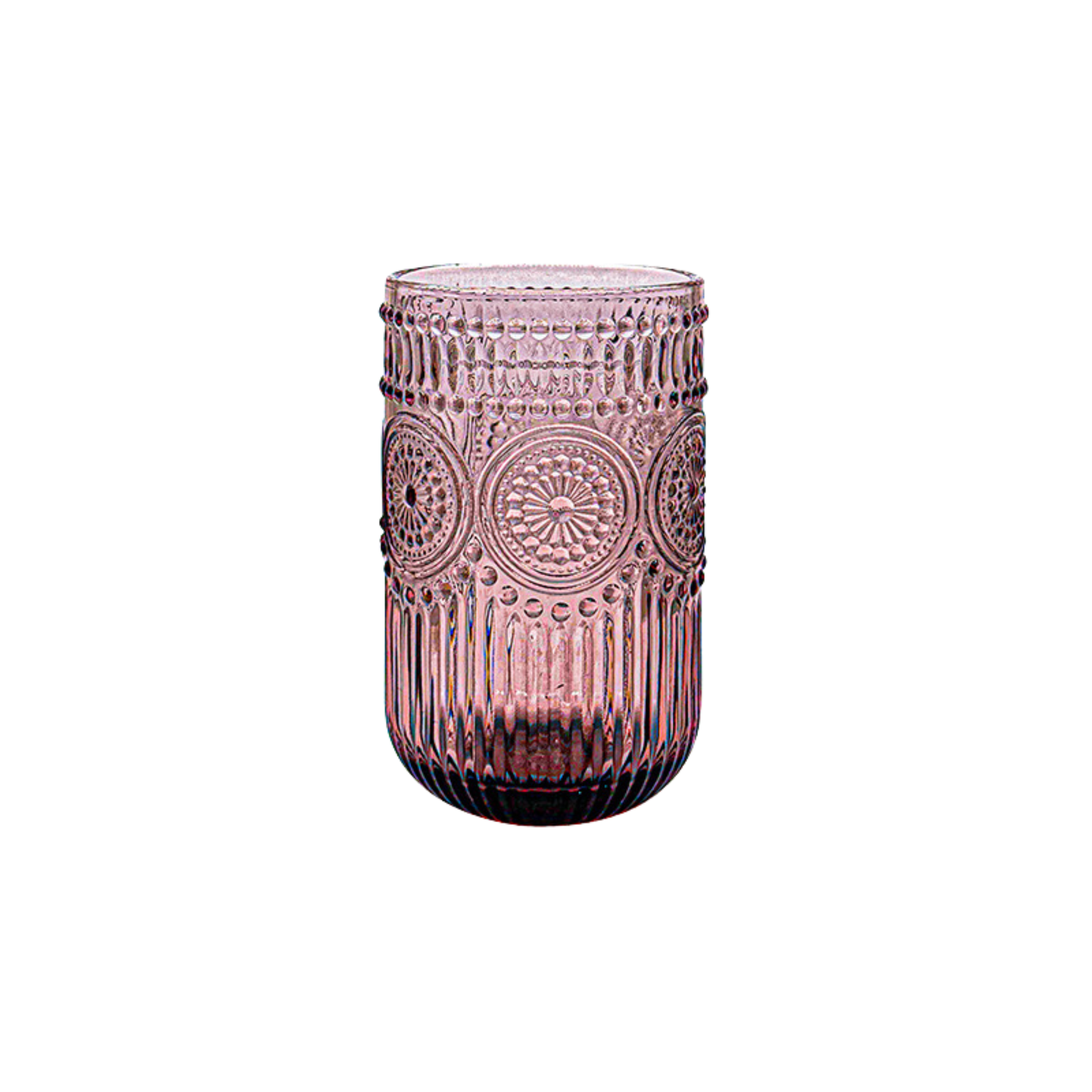 Colored Beaded Drinking Glass