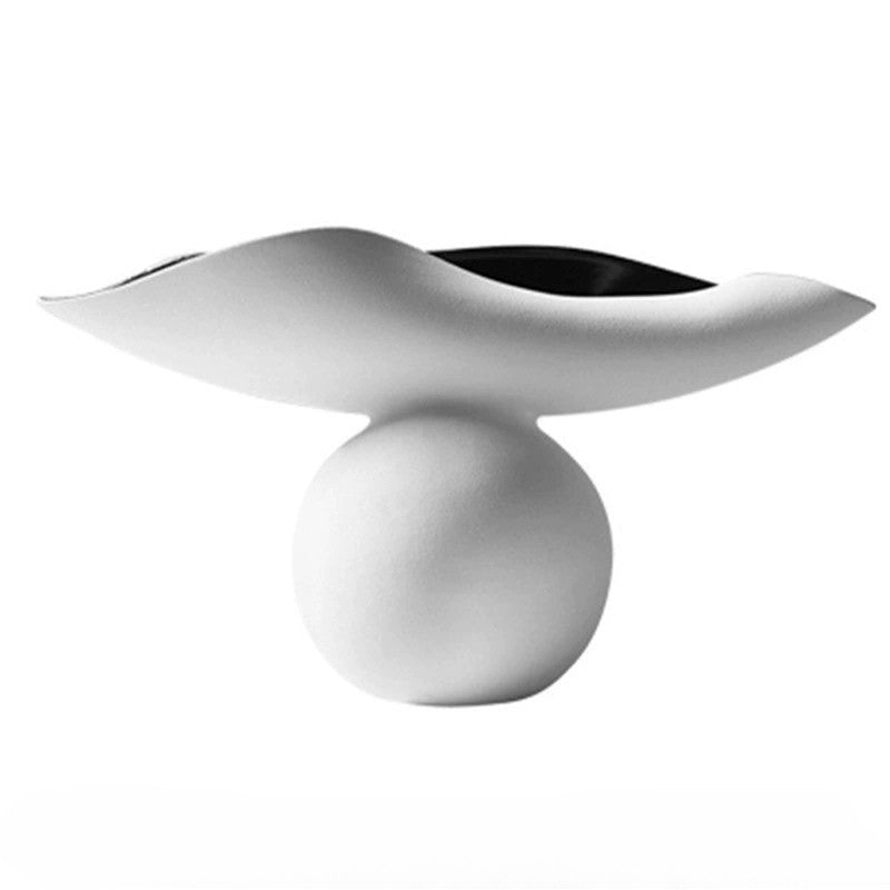 Modern Black & White Spherical Geometric Tray