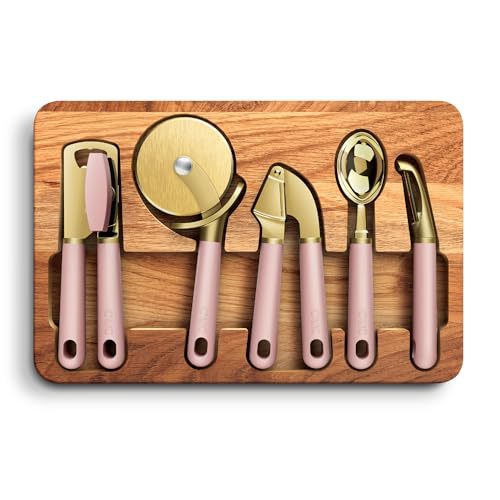 Acacia Cutting Board Kitchen Tool Set 6-Piece