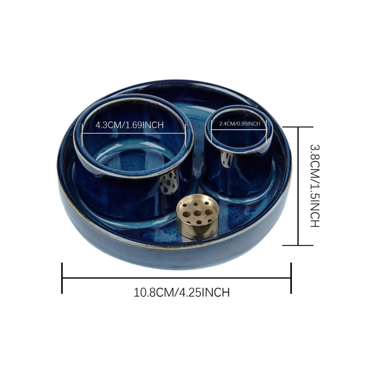 Midnight Blue Incense Holder 4-in-1 Burner