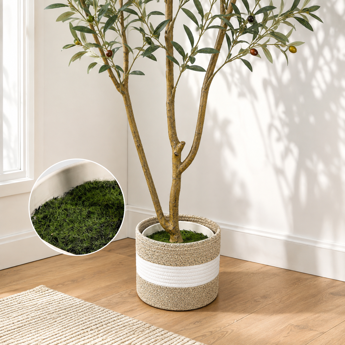Mediterranean Olive Tree - Artificial Potted Greenery