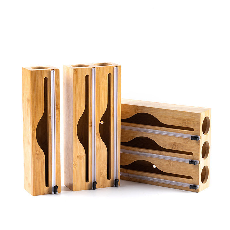 Bamboo Wrap Dispenser with Cutter