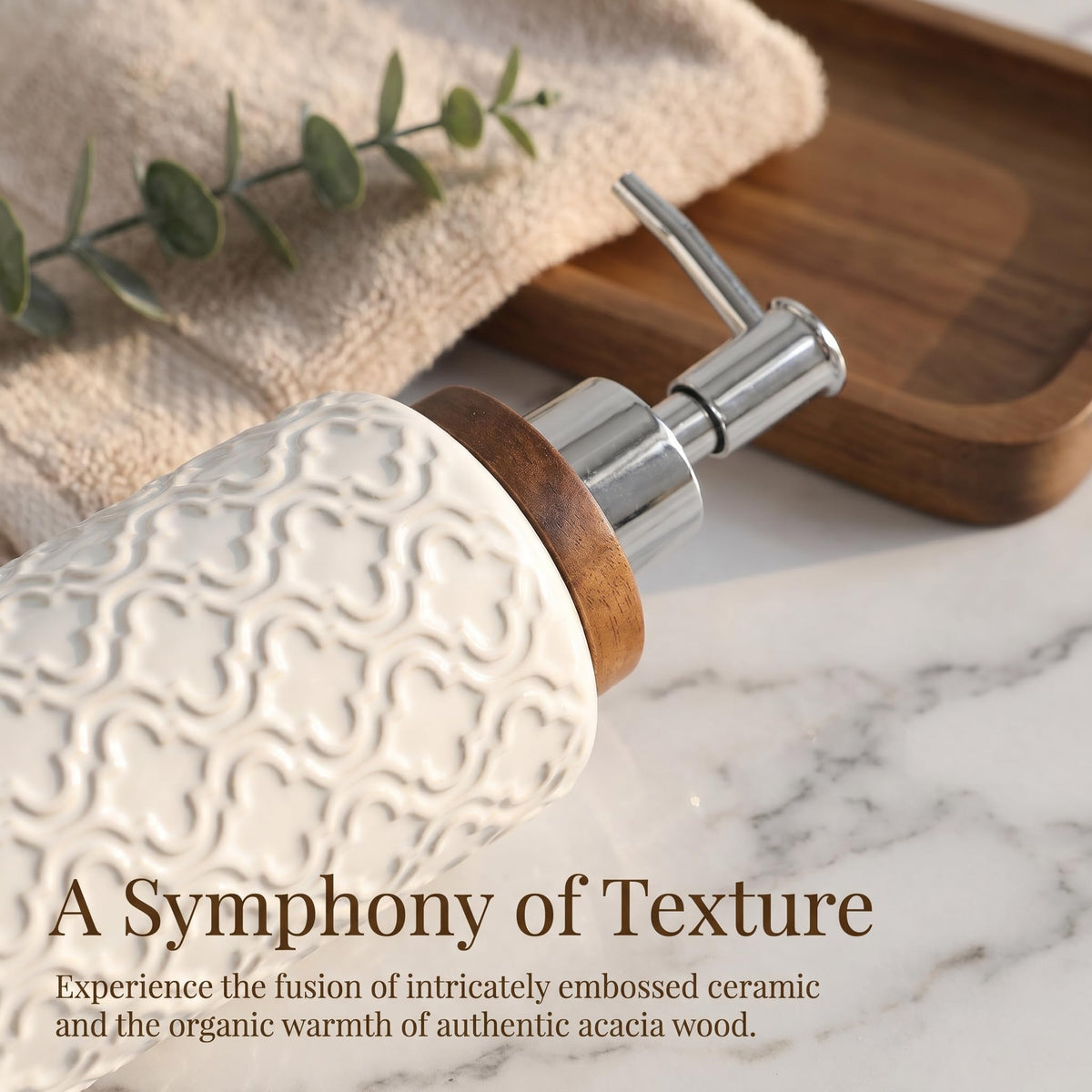 Bathroom Accessory Set - 4-Piece Ceramic Collection