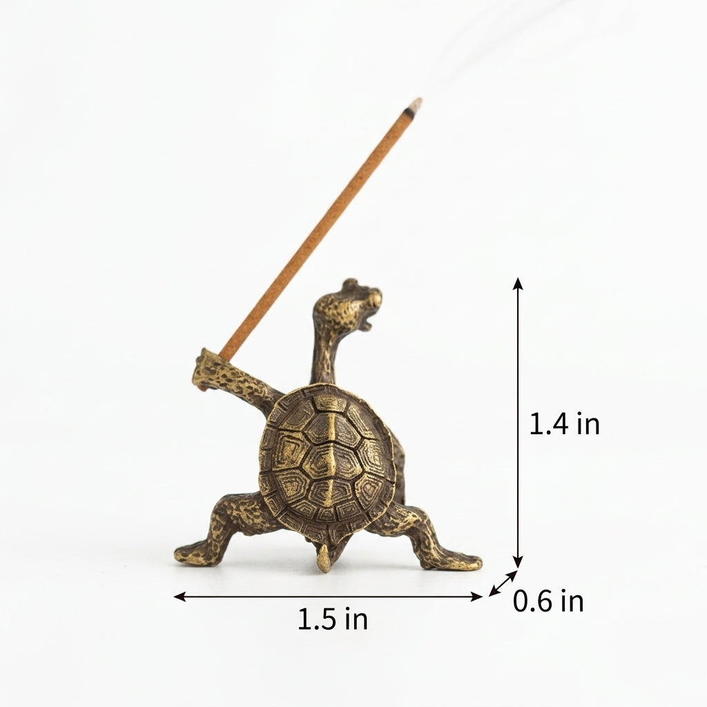 Brass Turtle Incense Holder