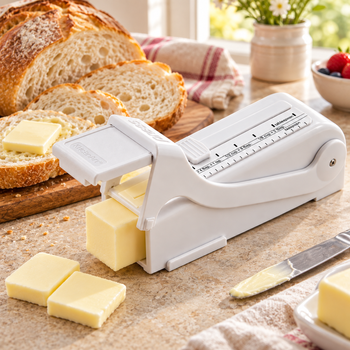 Butter Slicer and Dispenser – Measuring Guide