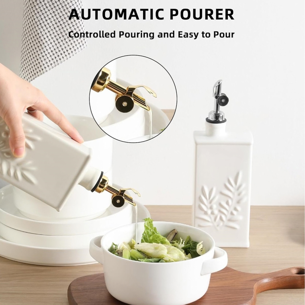 Ceramic Olive Oil Dispenser 17 oz