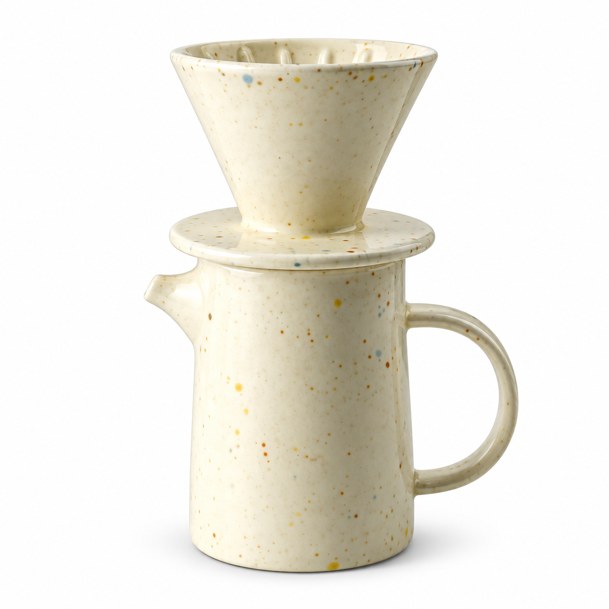 Ceramic Pour Over Coffee Set - Dripper & Mug
