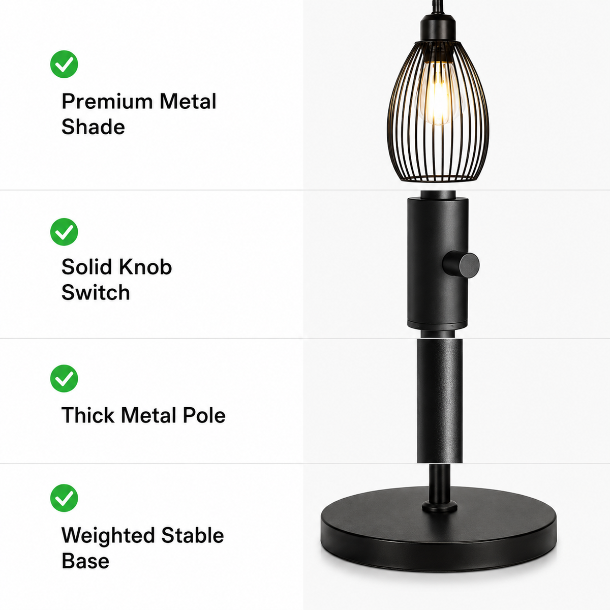 Teardrop Cage Floor Lamp