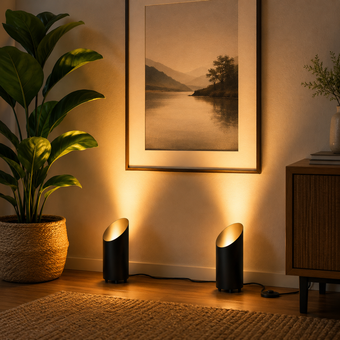 Nordic Cylinder Uplight Set of 2