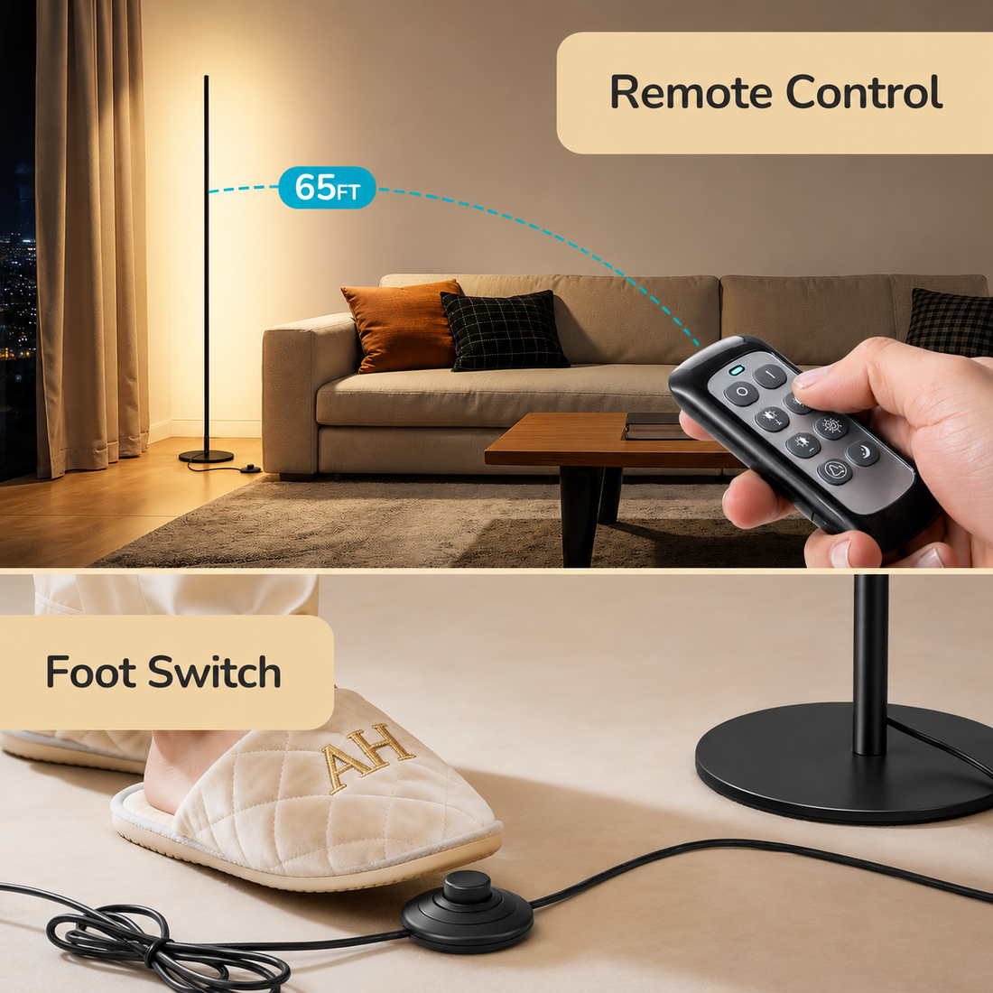 LED Light Bar Floor Lamp