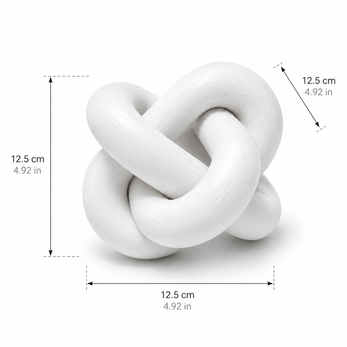 Modern Wood Knot Sculpture - Minimalist Accent