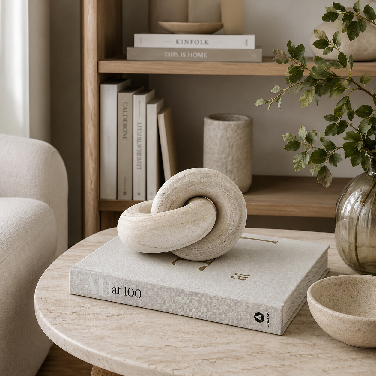 Interlocking Wood Knot Decor - Minimalist Accent