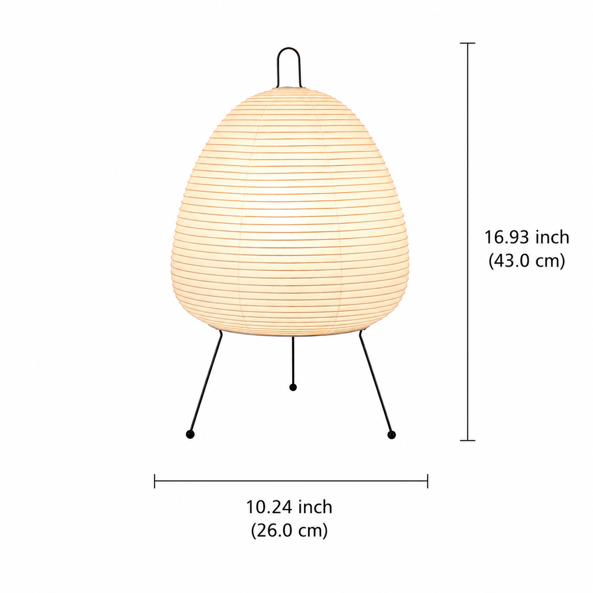 Japanese Rice Paper Table Lamp - Noguchi Style