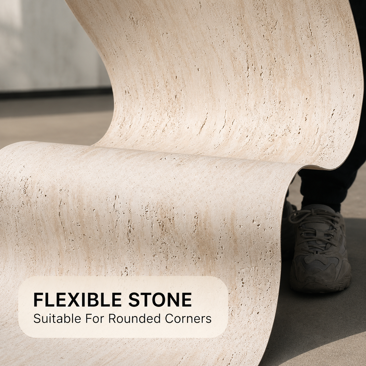 Travertine Stone Flexible Wall Panel