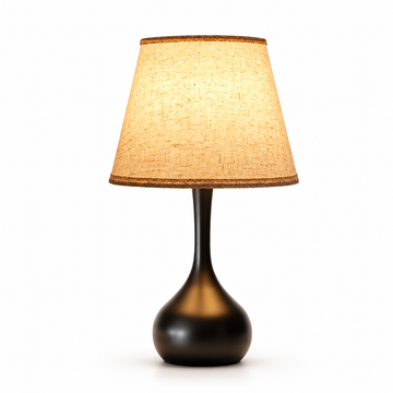 Gourd Table Lamp - Fabric Shade