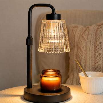 Glass Shade Candle Warmer Lamp