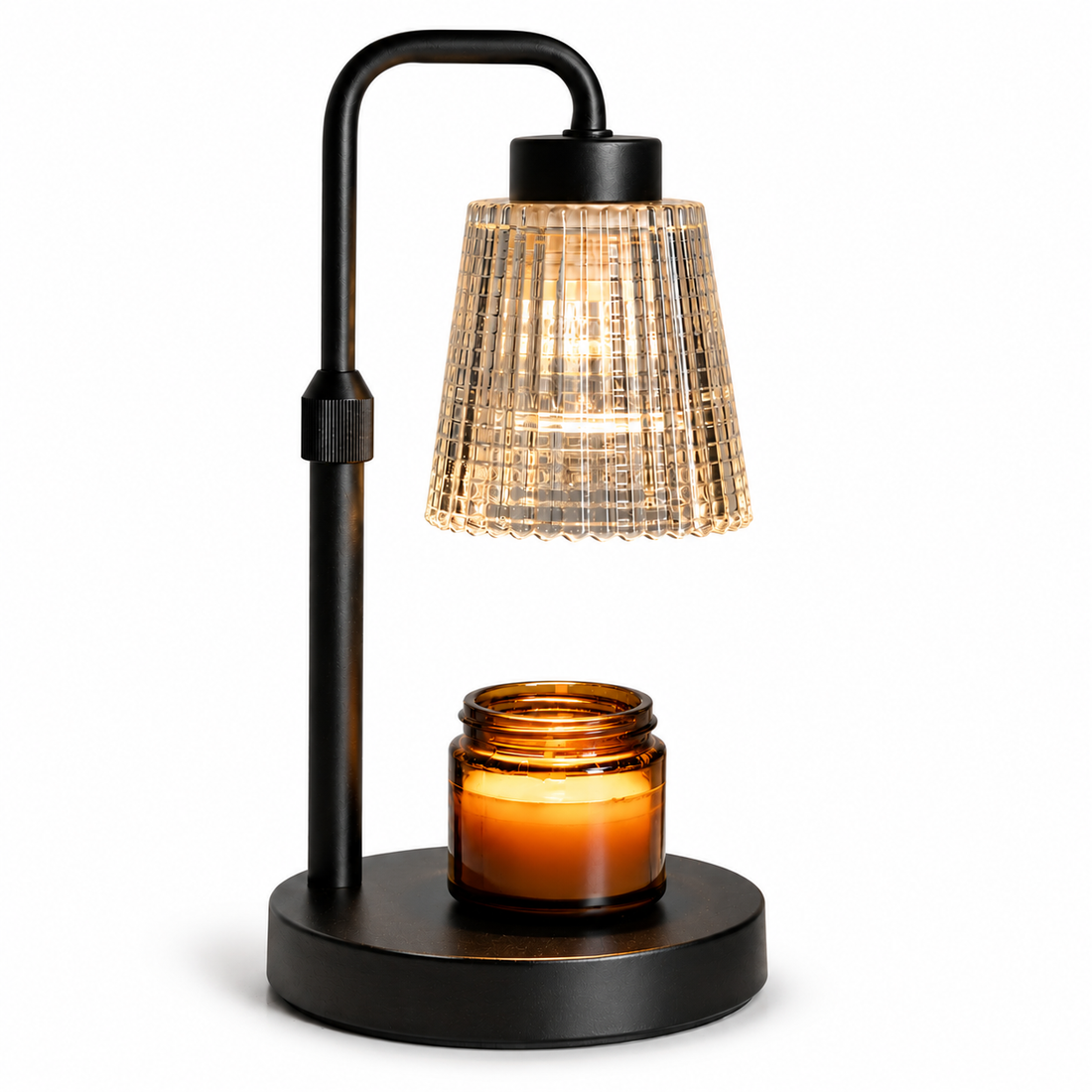 Glass Shade Candle Warmer Lamp