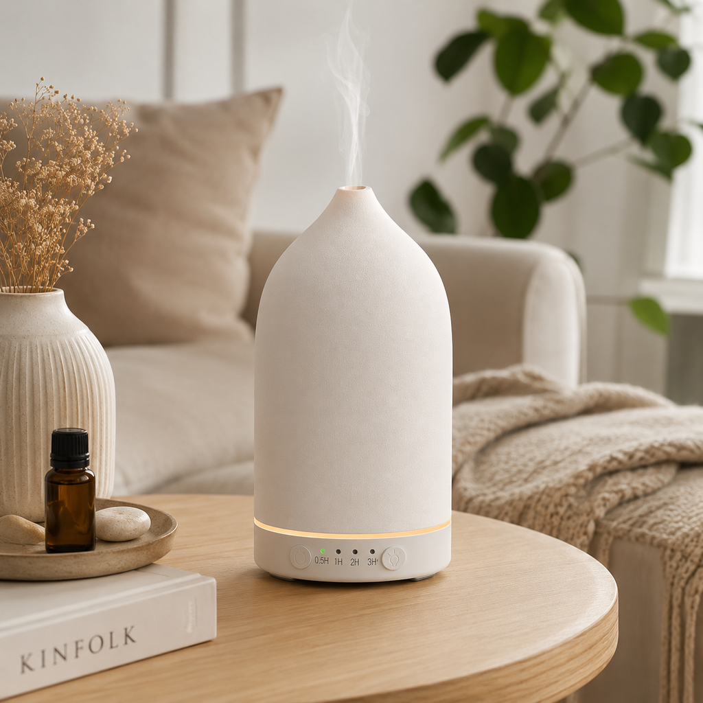 Essential Oil Diffuser Ceramic Aroma Diffuser 100ml – Quiet Mist