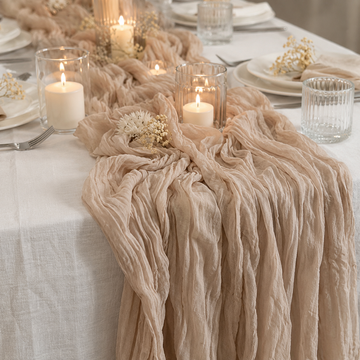 Sheer Table Runner – Lightweight Table Drape