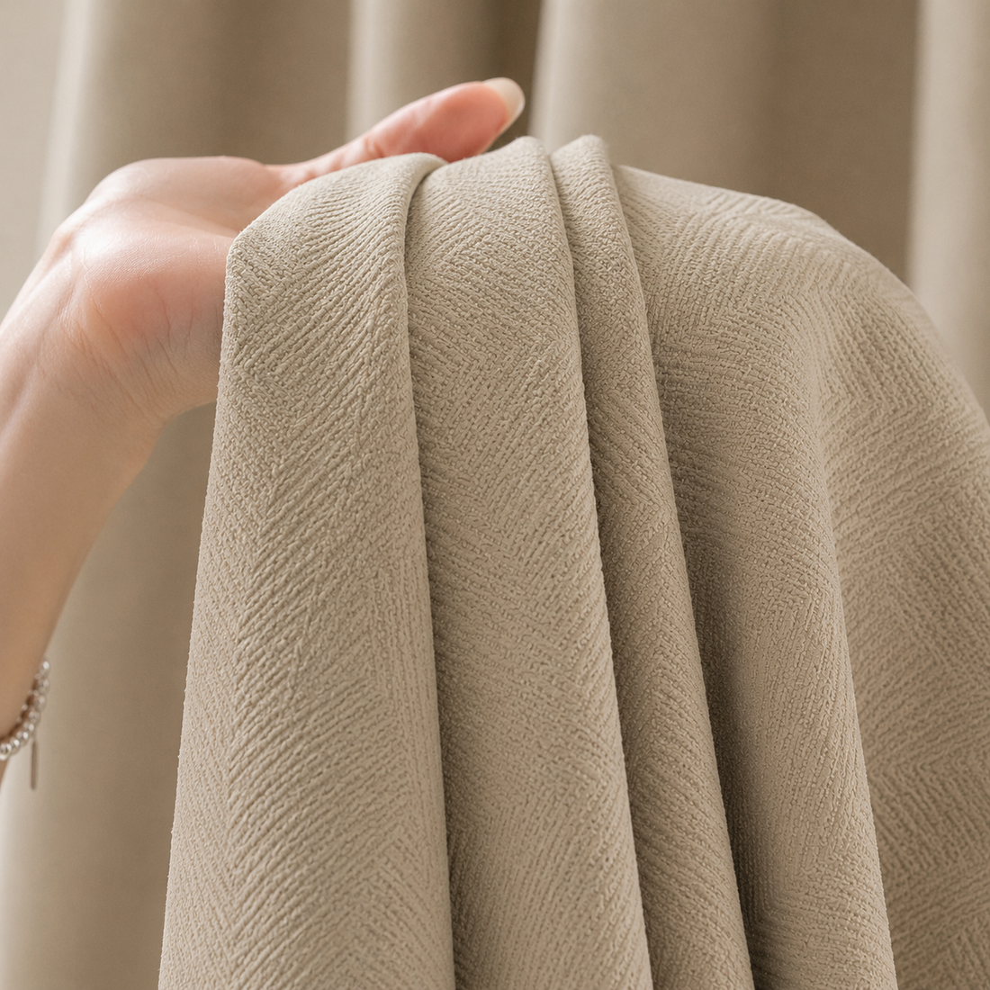 Blackout Curtains Floral Embossed – Thermal Soundproof Drapes
