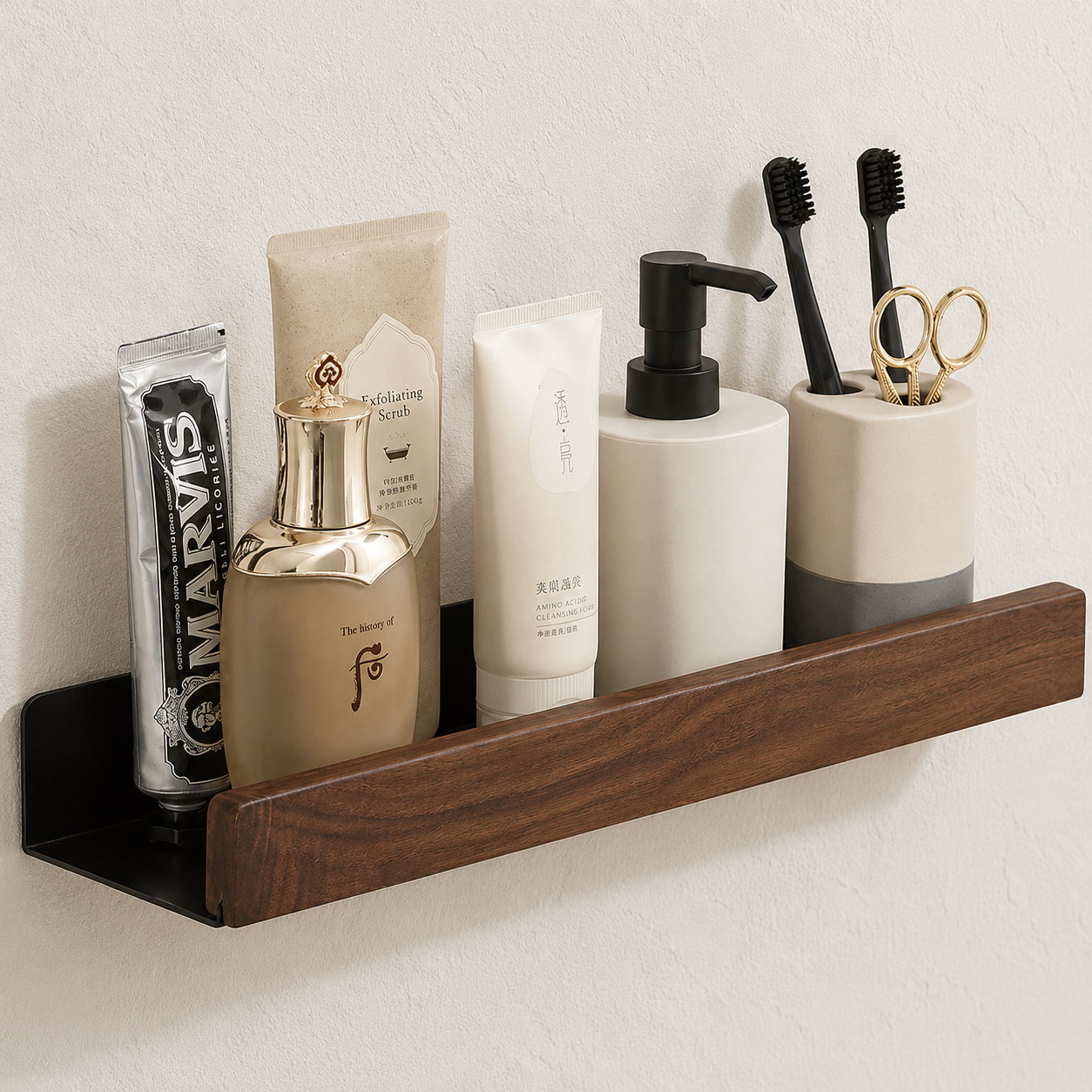 Wooden Bathroom Shelves – Space-Saving Storage