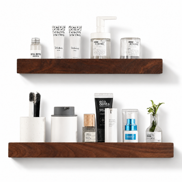 Wooden Bathroom Shelves – Space-Saving Storage