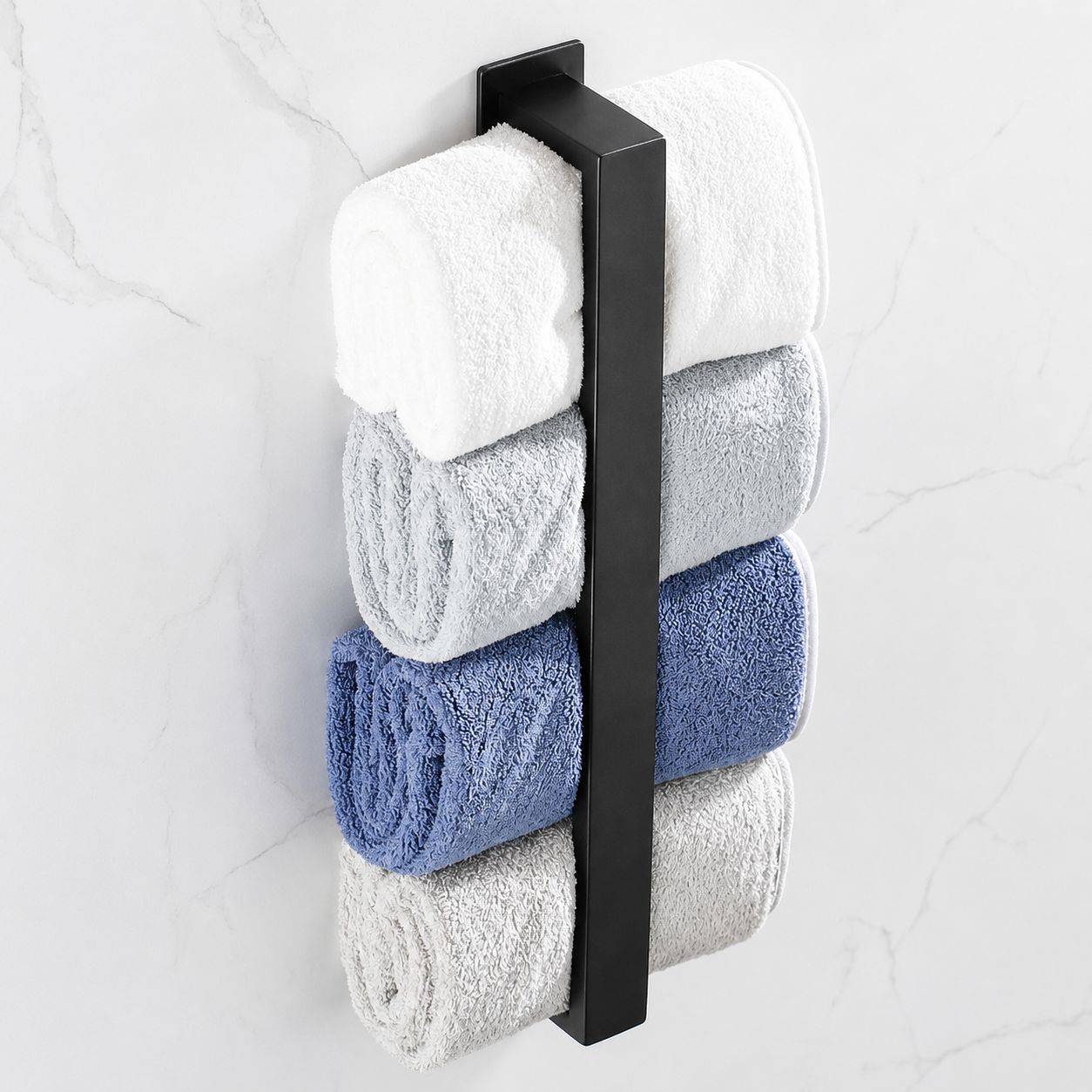 Bathroom Towel Rack Bar – Wall-Mounted Storage