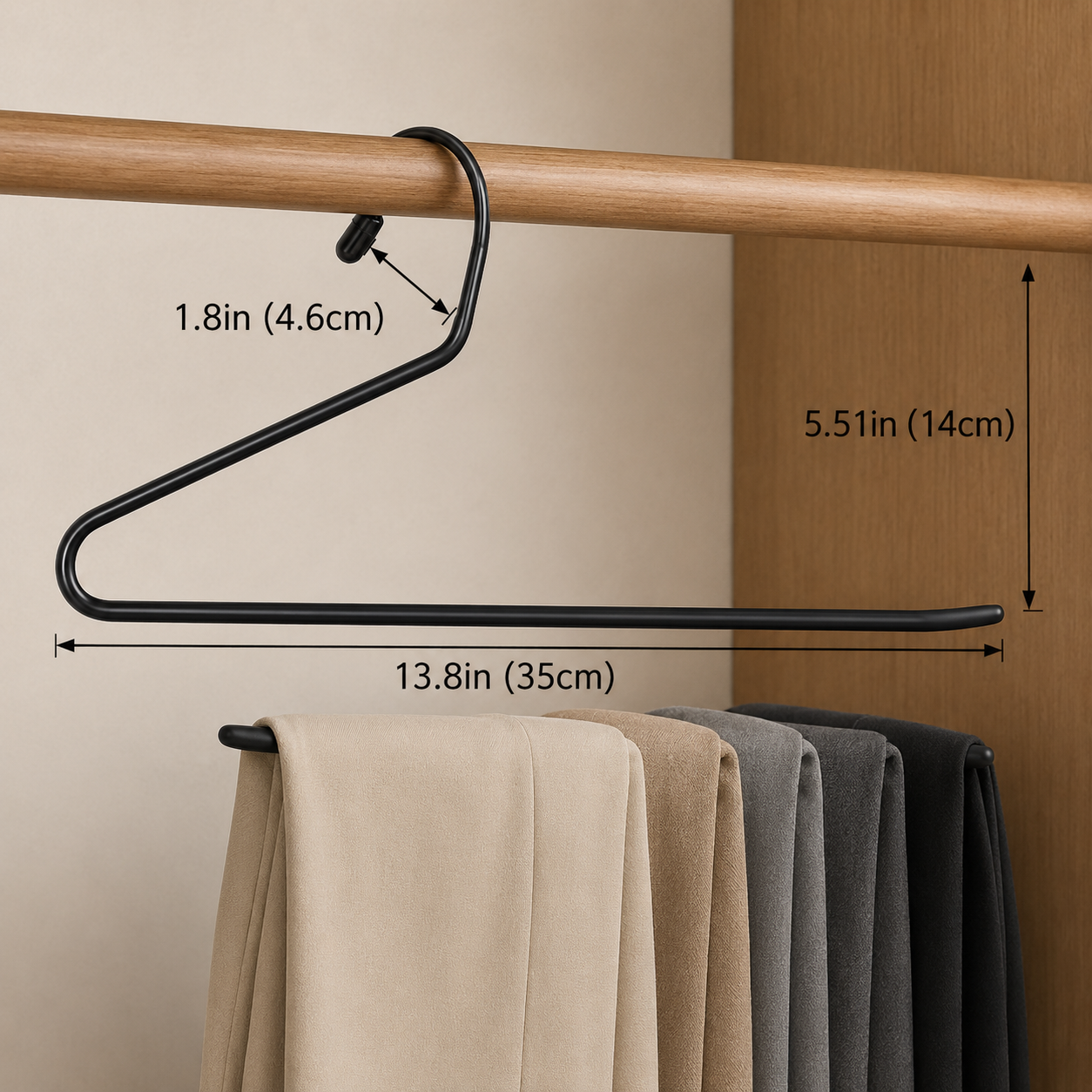 Pants Hanger Z-Shaped Set of 10