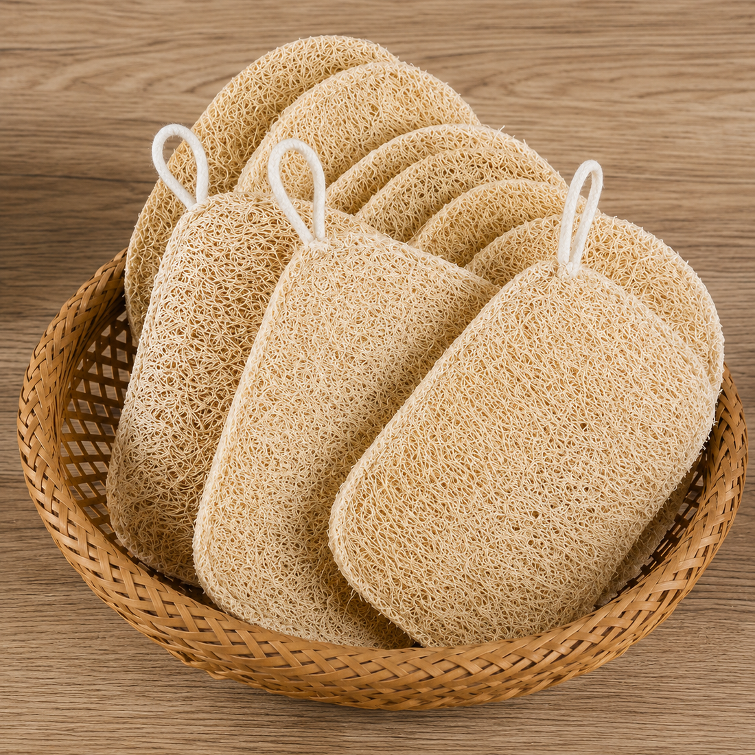 Loofah Sponges Set of 6 Body Scrubbers