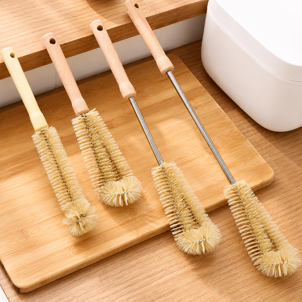 Bottle Cleaning Brush Wooden Handle