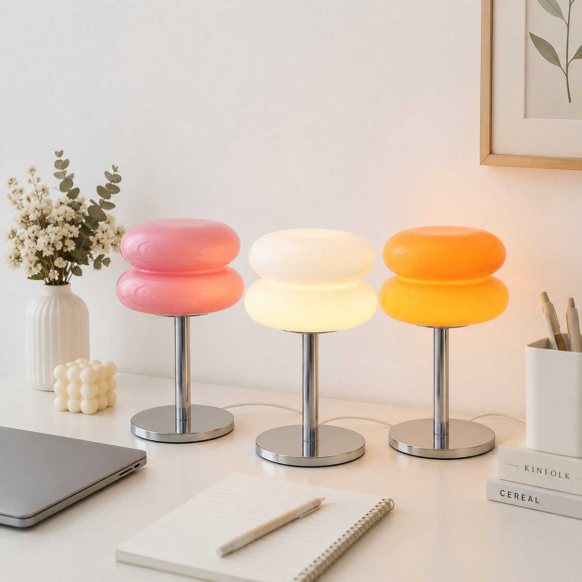 Macaroon Table Lamp Adjustable Brightness