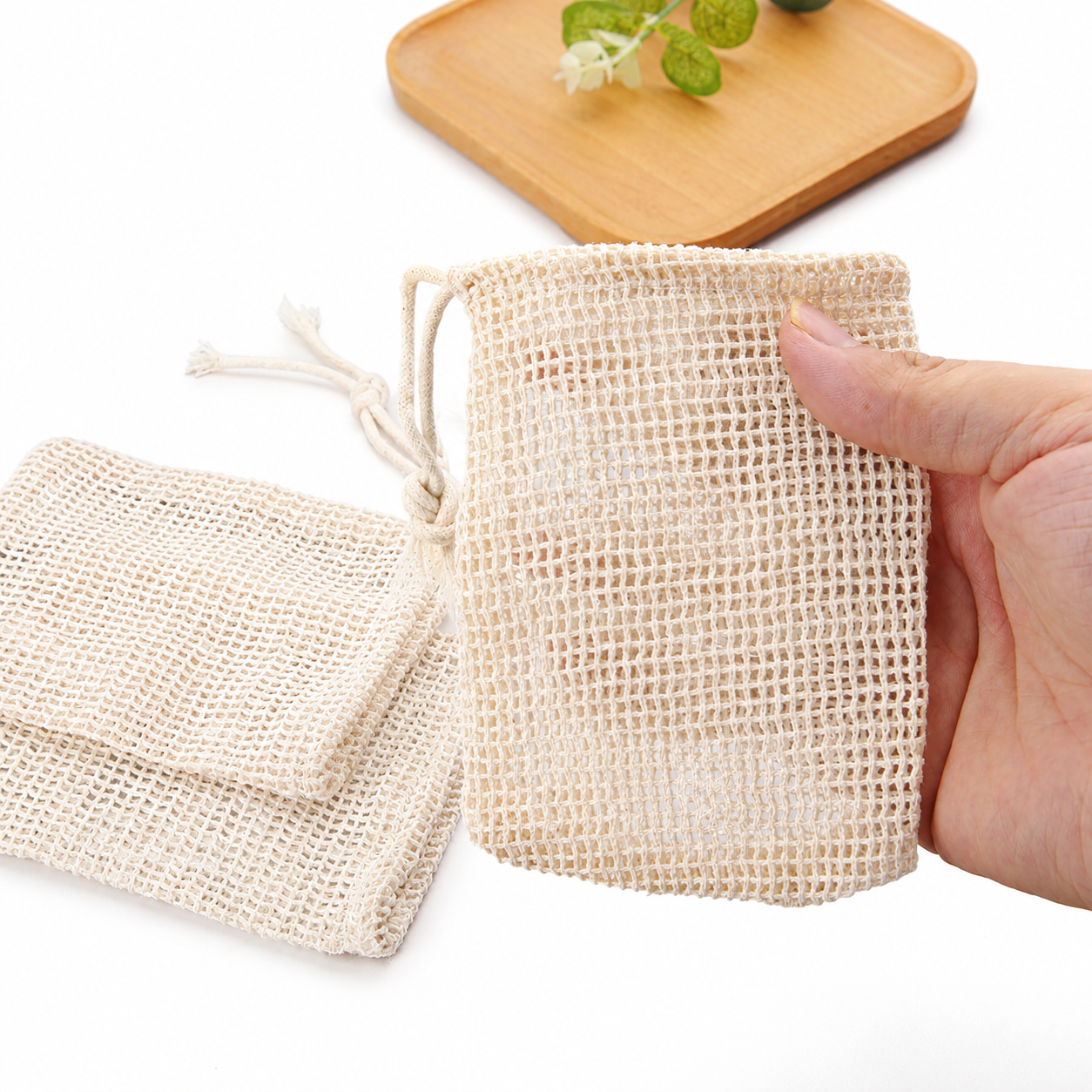 Cotton Soap Saver Bags Set of 3