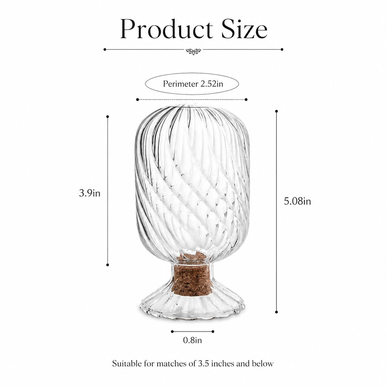 Decorative Match Holder Jar