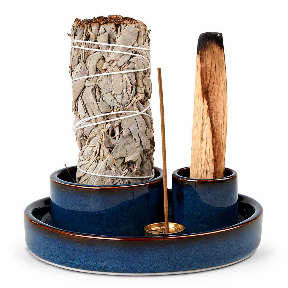 Midnight Blue Incense Holder 4-in-1 Burner