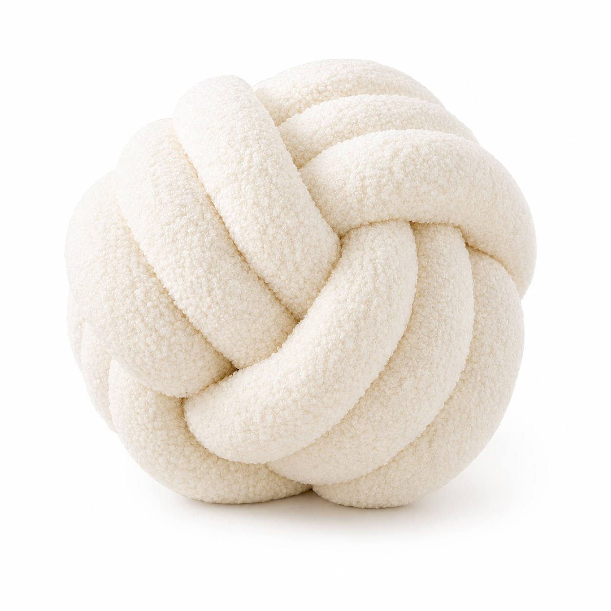 Knotted Plush Throw Pillow