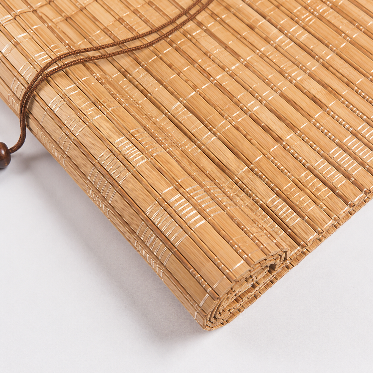 Hand-Pulled Bamboo Roman Shades