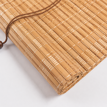 Hand-Pulled Bamboo Roman Shades