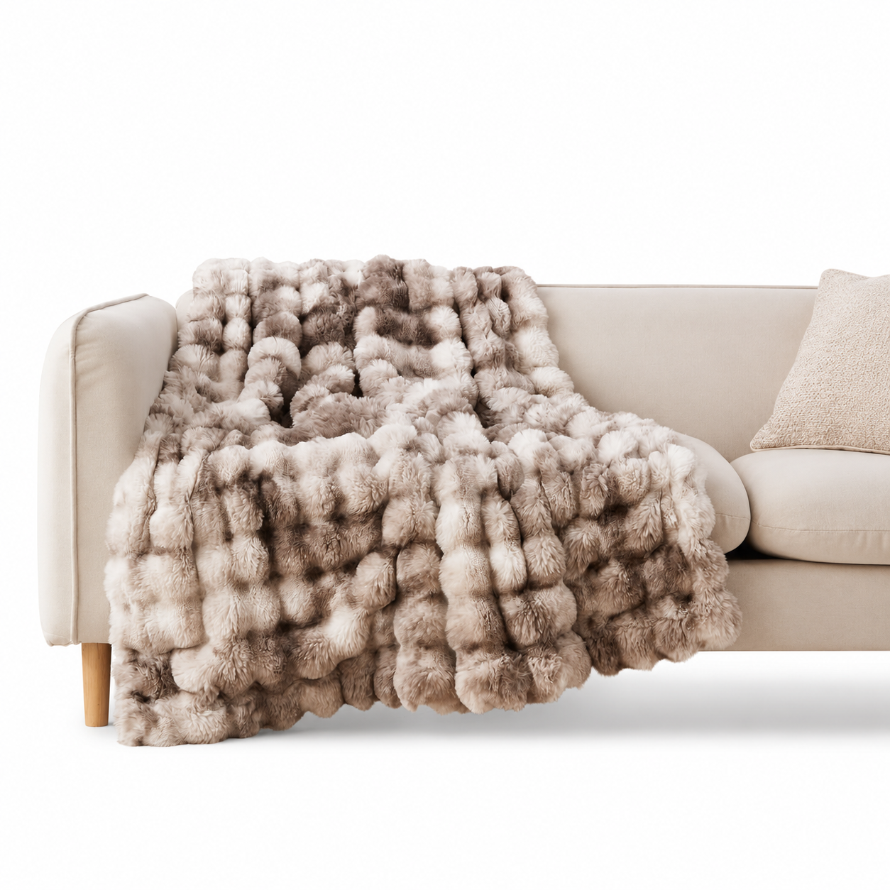 Cozy Faux Fur Throw Blanket