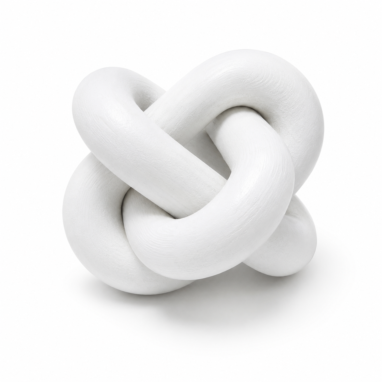 Modern Wood Knot Sculpture - Minimalist Accent