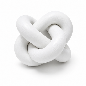Modern Wood Knot Sculpture - Minimalist Accent