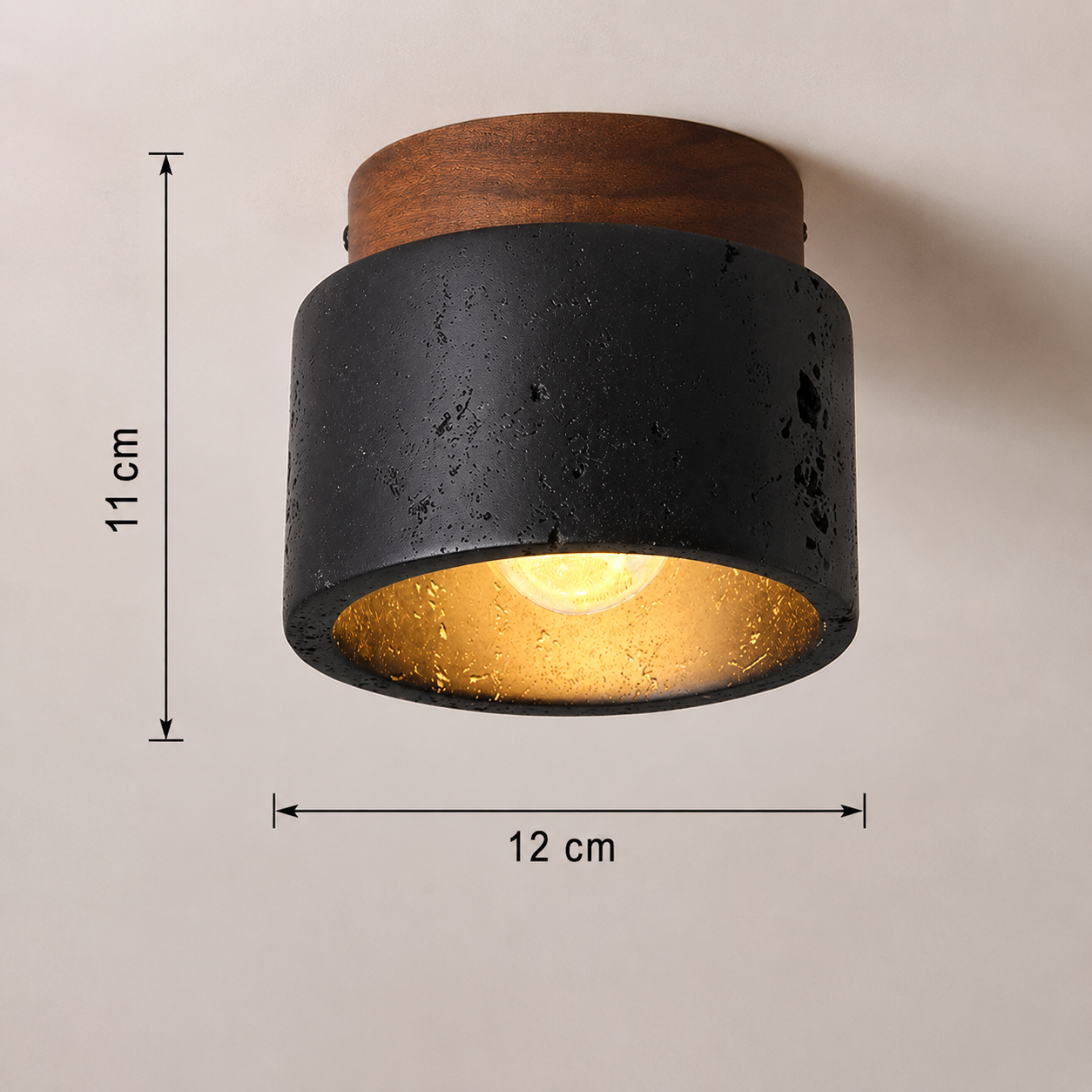 Travertine Ceiling Light