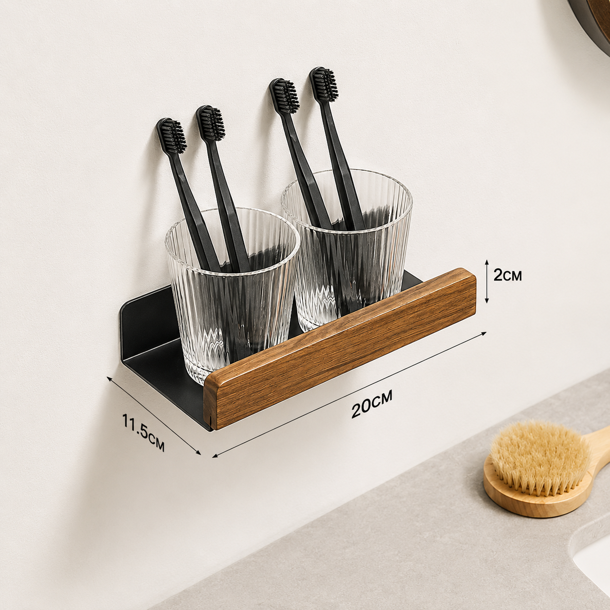 Wooden Bathroom Shelves – Space-Saving Storage