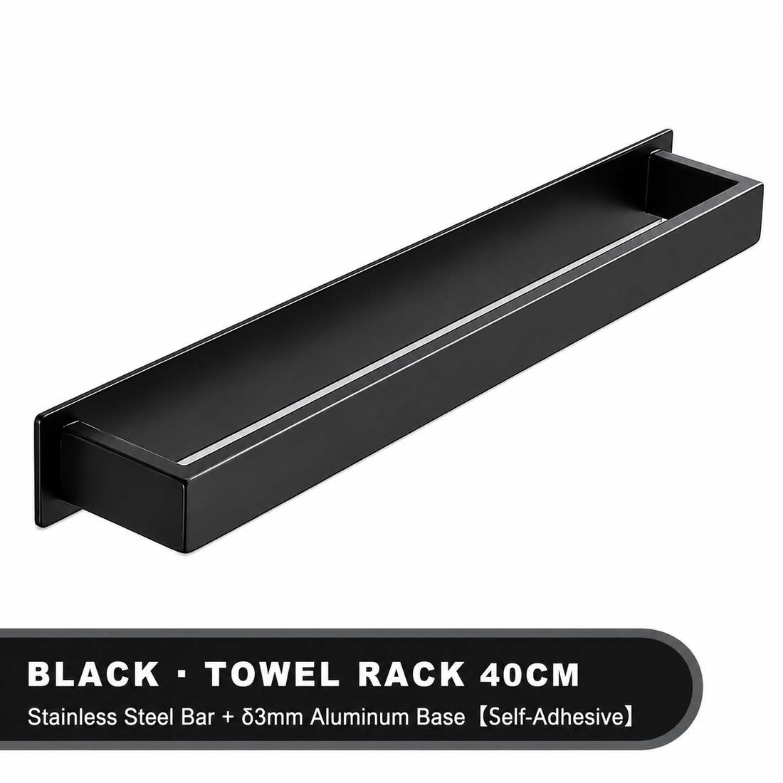 Bathroom Towel Rack Bar – Wall-Mounted Storage