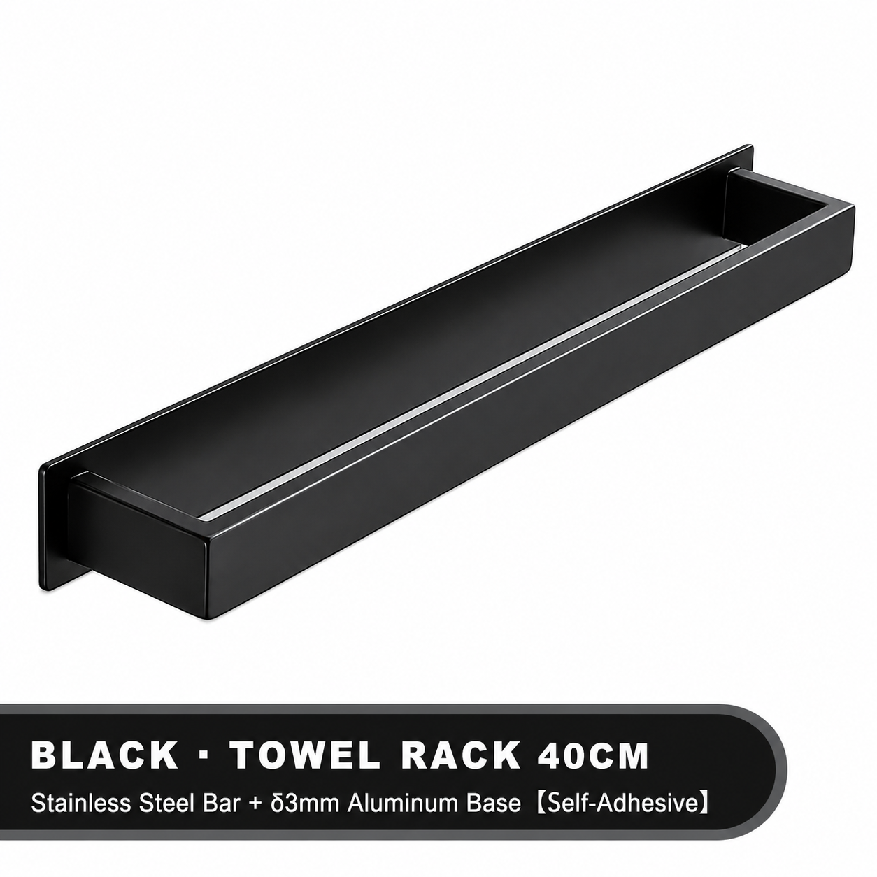 Bathroom Towel Rack Bar – Wall-Mounted Storage