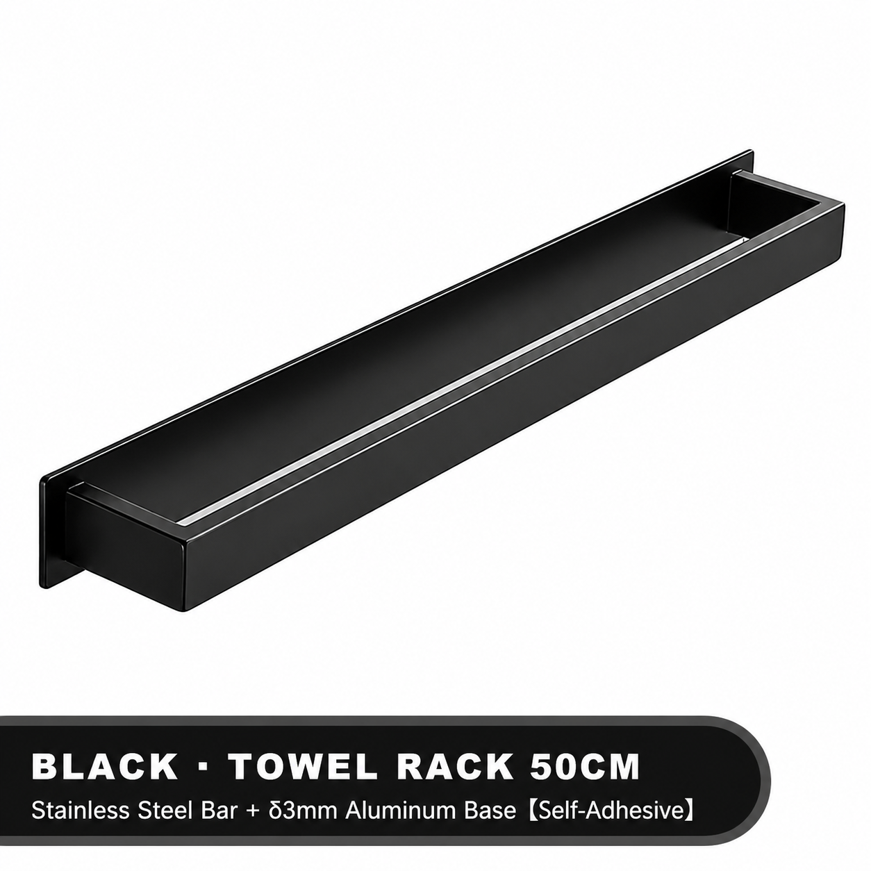 Bathroom Towel Rack Bar – Wall-Mounted Storage